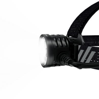 Налобний фокусуємий ліхтар Nitecore HU60 з Bluetooth-керуванням чорний