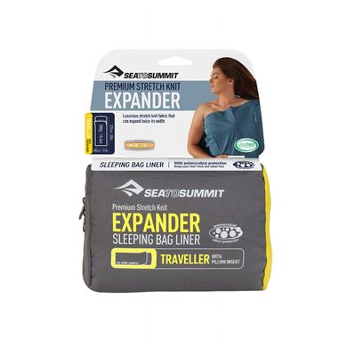 Вкладиш у спальник Expander Liner Traveller (with Pillow slip), 225 см від Sea To Summit, Navy Blue (STS AEXPYHANB)