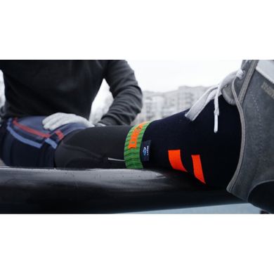 Шкарпетки водонепроникні Dexshell Running з помаранчевими смугами, S