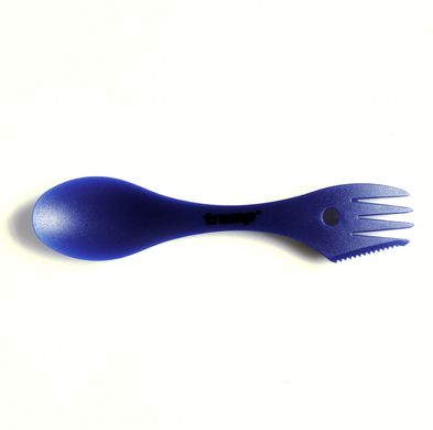 Ложка-вилка (ловилка) пластмассовая Tramp синяя
