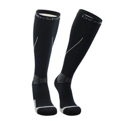 Шкарпетки водонепроникні Dexshell Compression Mudder з сірими смугами, S
