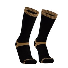 Носки водонепроницаемые Dexshell Hytherm Pro Socks, чёрные с коричневой полосой, размер S
