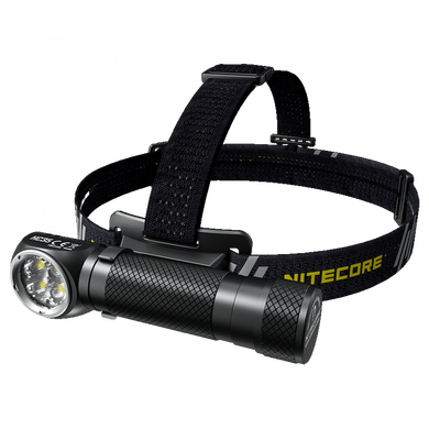 3в1 - Надпотужний налобний, ручний кемпінговий ліхтар Nitecore HC35 (магніт) чорний